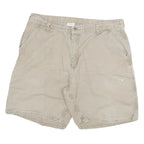 CARHARTT Womens Shorts Beige Casual Plain 2XL W35 Cotton Blend