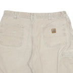 CARHARTT Womens Shorts Beige Casual Plain 2XL W35 Cotton Blend