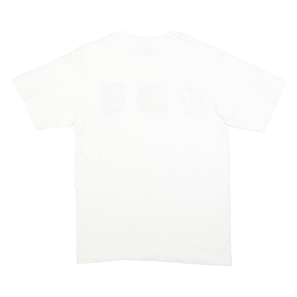 ANVIL Womens White Graphic T-Shirt M Short Sleeve Crew Neck Summer Design