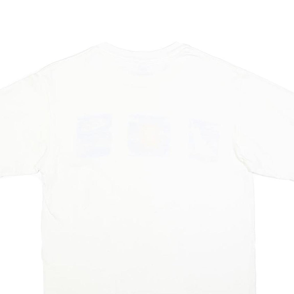 ANVIL Womens White Graphic T-Shirt M Short Sleeve Crew Neck Summer Design