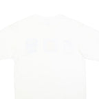 ANVIL Womens White Graphic T-Shirt M Short Sleeve Crew Neck Summer Design