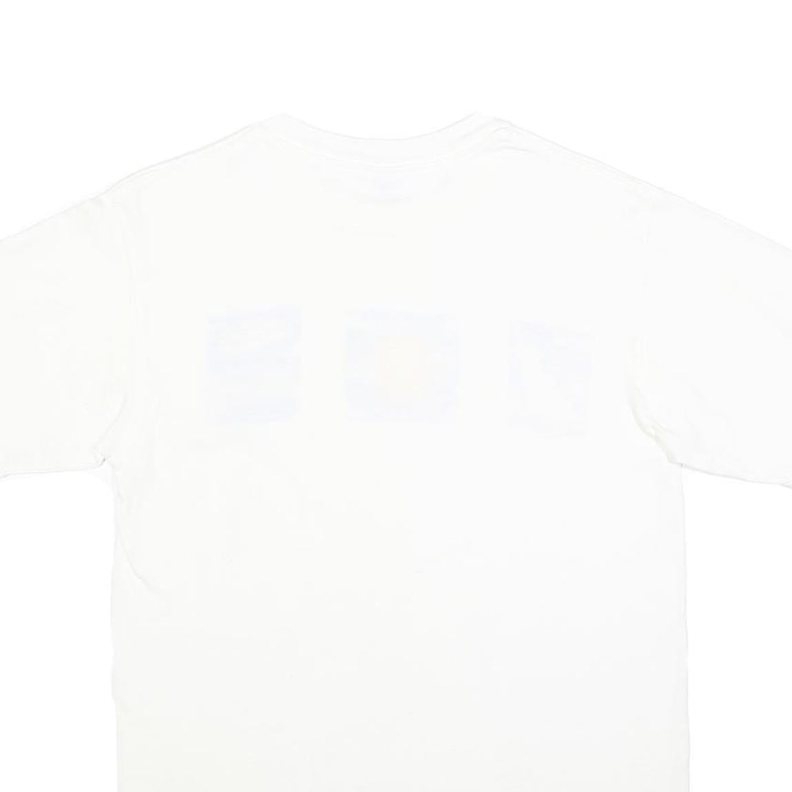 ANVIL Womens White Graphic T-Shirt M Short Sleeve Crew Neck Summer Design