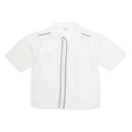 ELITE Womens Blouse White Collared M