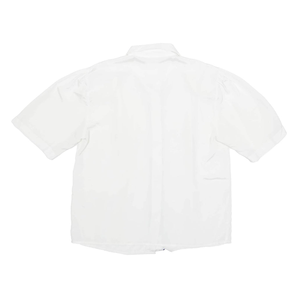 ELITE Womens Blouse White Collared M