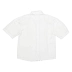 ELITE Womens Blouse White Collared M