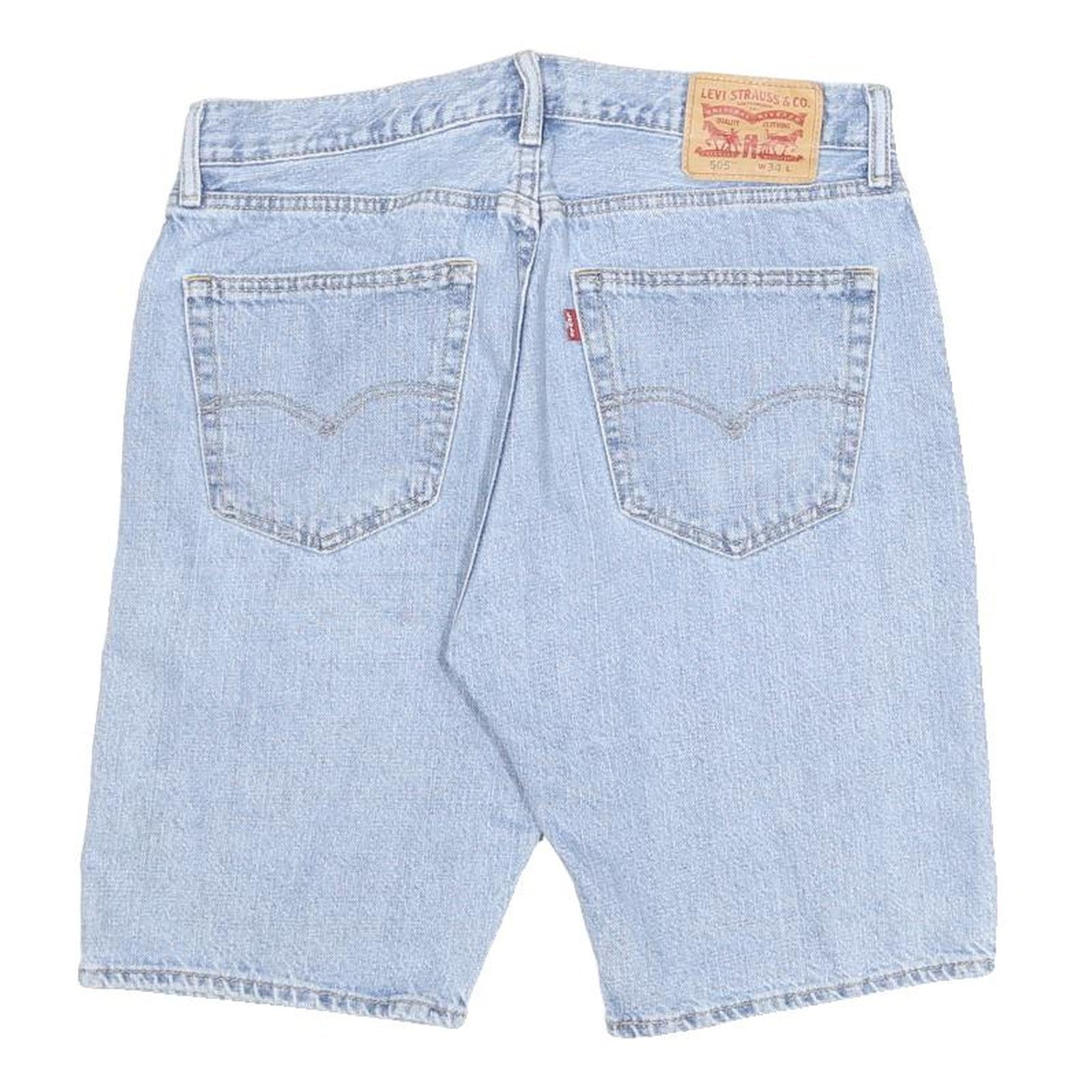 LEVI'S Mens Shorts Blue Denim Casual M W34 Classic Cotton Summer