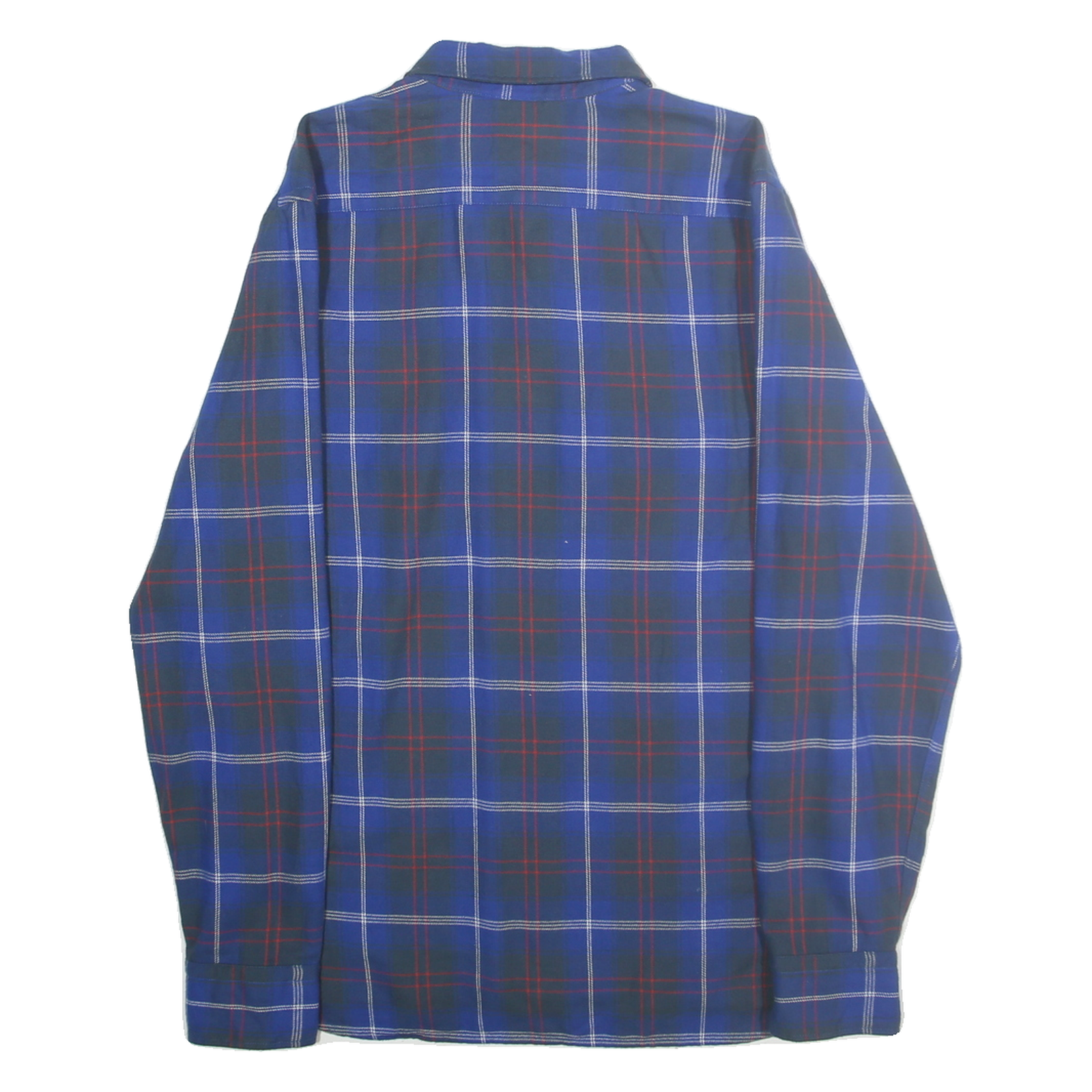 LEVI'S Mens Blue & Red Check Shirt M Casual Cotton Button-Down Long Sleeve