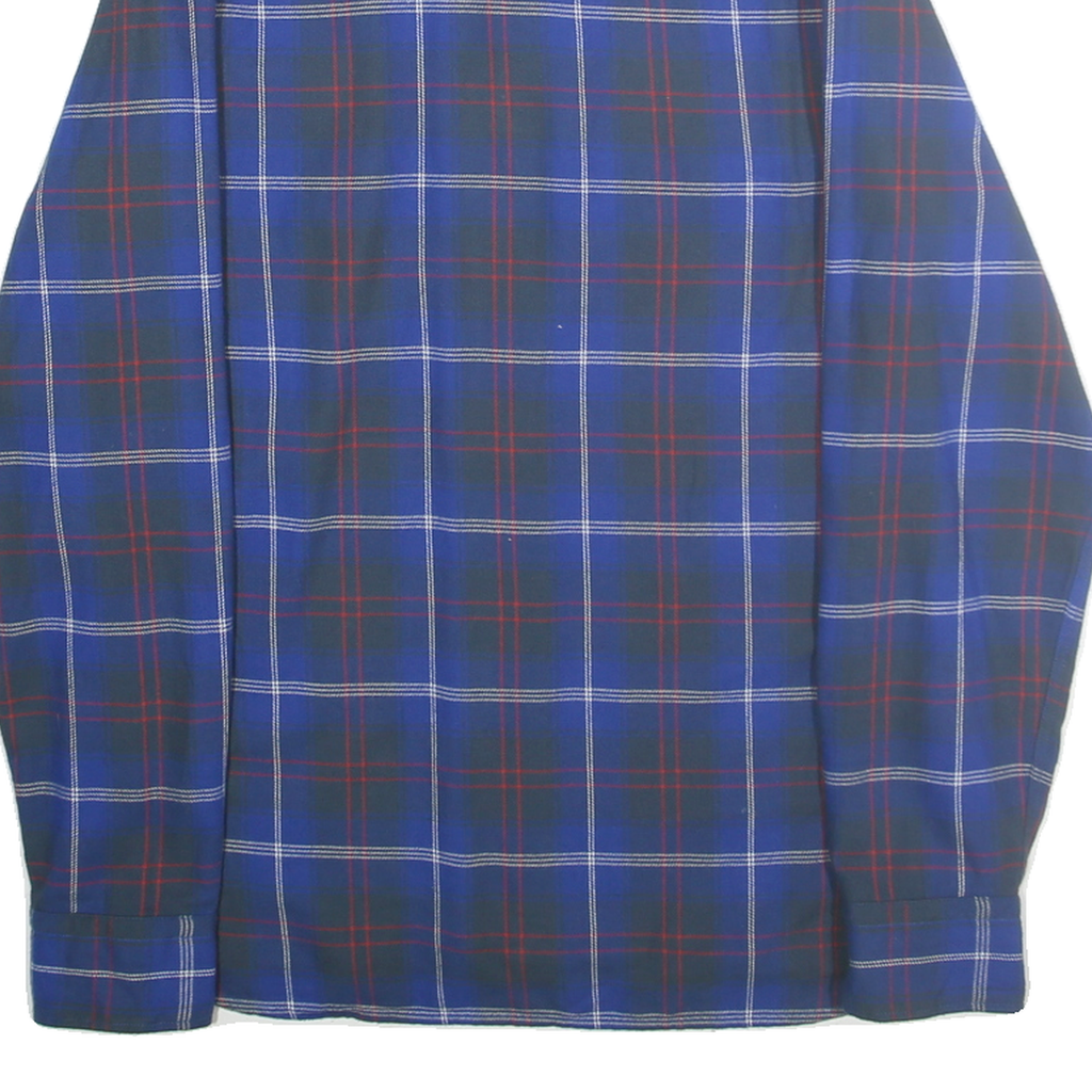 LEVI'S Mens Blue & Red Check Shirt M Casual Cotton Button-Down Long Sleeve