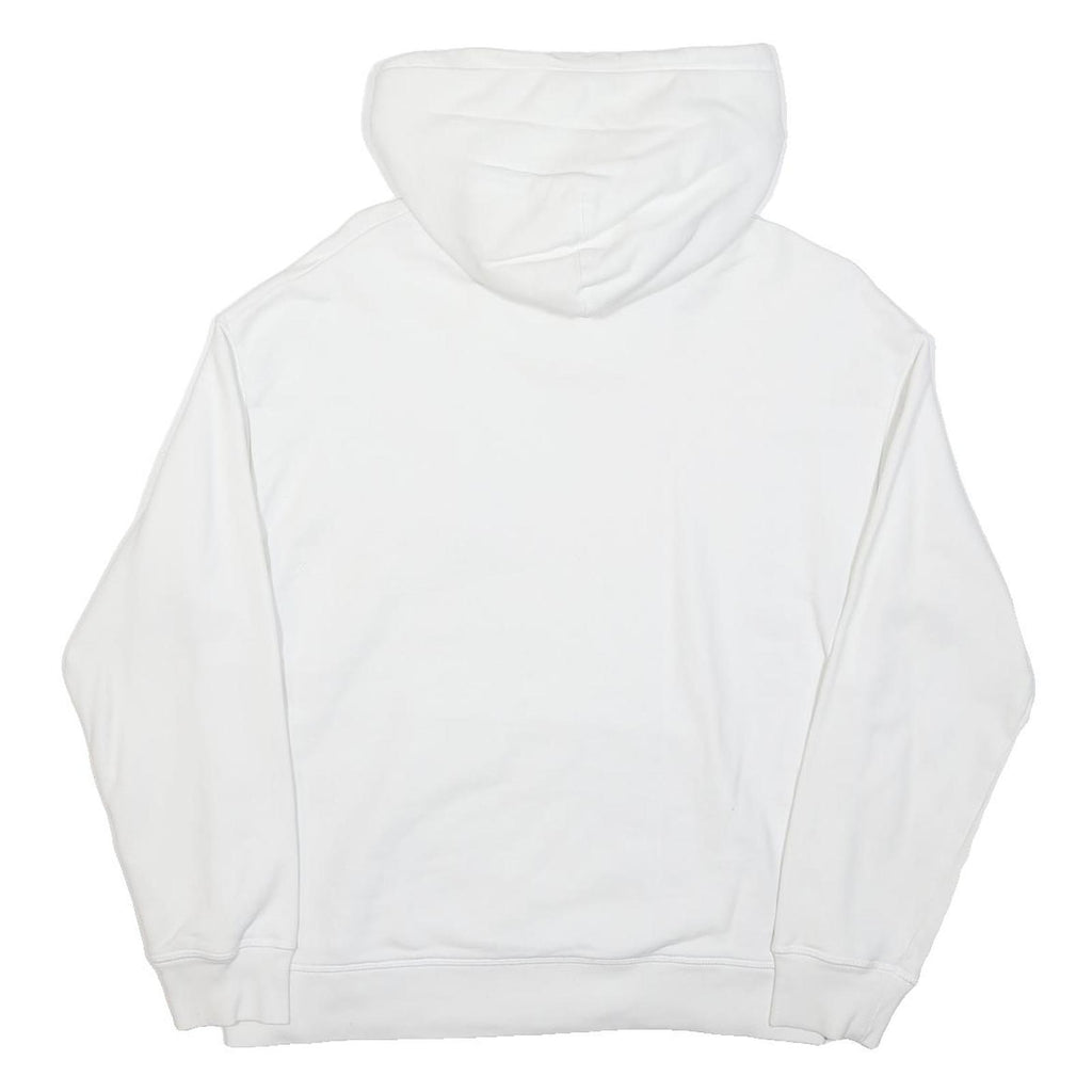 LEVI'S Womens White Cotton Hoodie S Classic Logo Pullover Sweatshirt