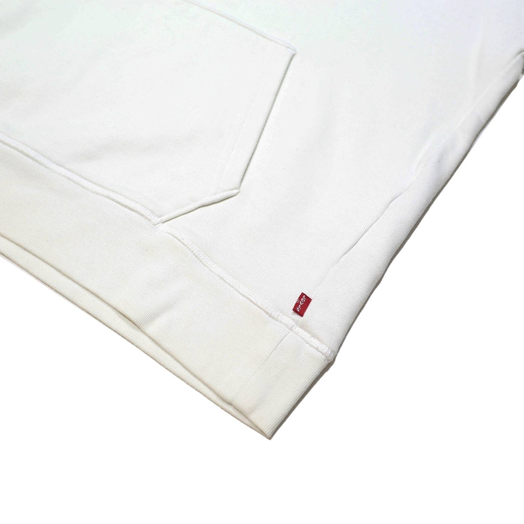 LEVI'S Womens White Cotton Hoodie S Classic Logo Pullover Sweatshirt