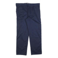 DICKIES Lined Mens Regular Navy Blue Cotton Blend Trousers W40 L32 Workwear Zip