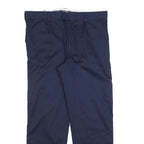 DICKIES Lined Mens Regular Navy Blue Cotton Blend Trousers W40 L32 Workwear Zip