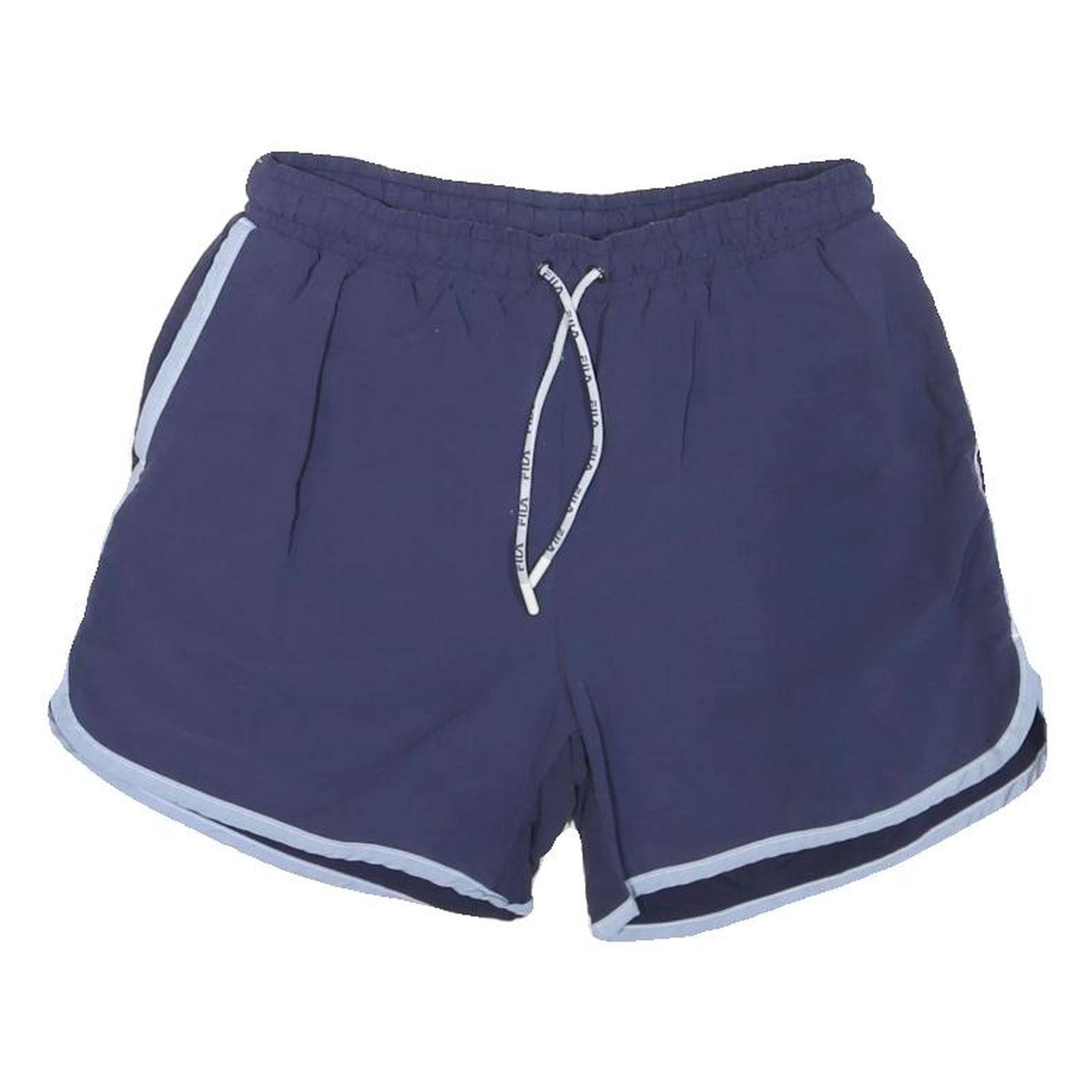 FILA Mens Shorts Navy Blue Casual S W26 Drawstring Lightweight