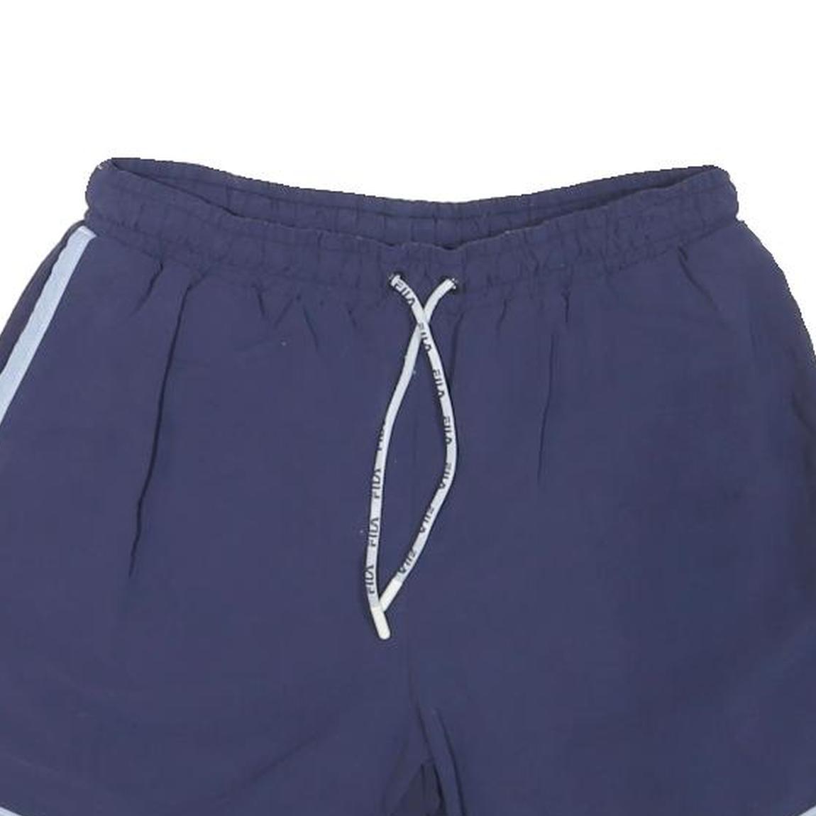 FILA Mens Shorts Navy Blue Casual S W26 Drawstring Lightweight