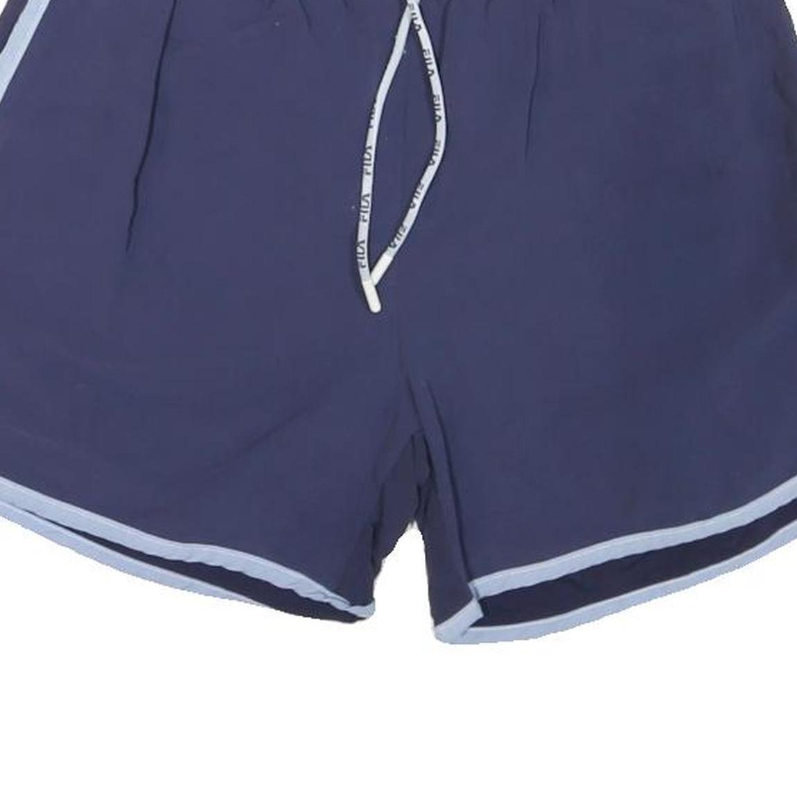 FILA Mens Shorts Navy Blue Casual S W26 Drawstring Lightweight