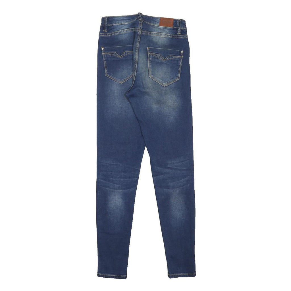 DIESEL Womens Jeans Blue Slim Skinny Denim Light W24 L30 Womens Zip Cotton Blend