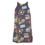 REYN SPOONER Womens Blue Hawaiian Print Sleeveless Maxi Cotton Blend Dress L