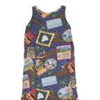 REYN SPOONER Womens Blue Hawaiian Print Sleeveless Maxi Cotton Blend Dress L