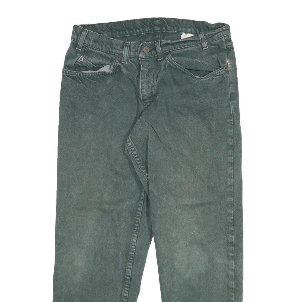 LEVI'S Mens Jeans Green Regular Straight Denim Medium W30 L27 Classic Cotton