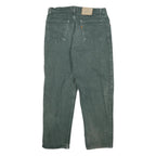 LEVI'S Mens Jeans Green Regular Straight Denim Medium W30 L27 Classic Cotton