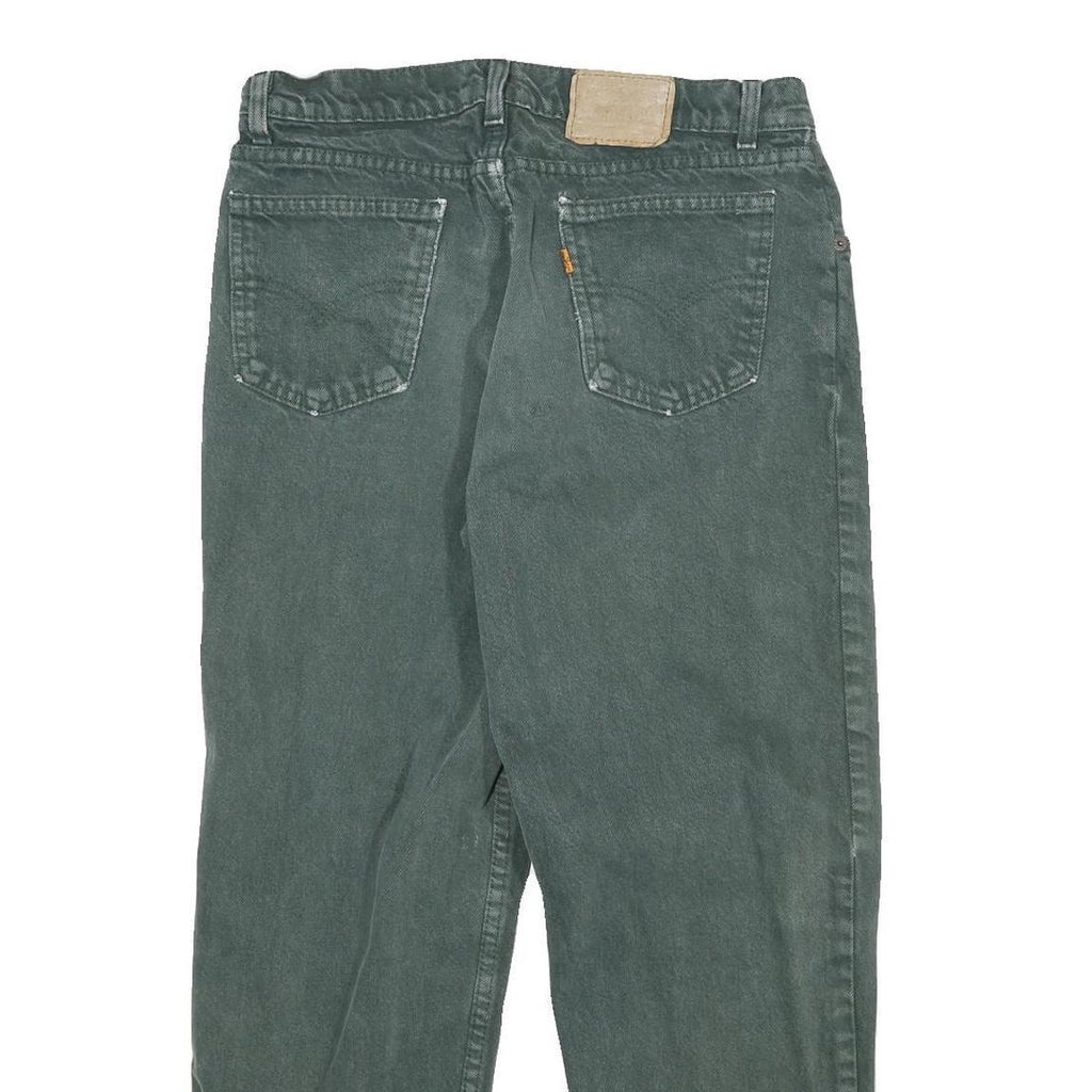 LEVI'S Mens Jeans Green Regular Straight Denim Medium W30 L27 Classic Cotton