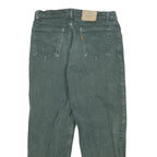 LEVI'S Mens Jeans Green Regular Straight Denim Medium W30 L27 Classic Cotton