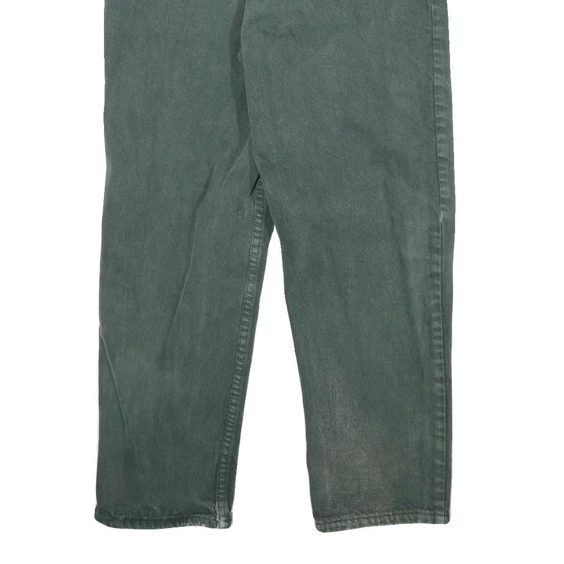 LEVI'S Mens Jeans Green Regular Straight Denim Medium W30 L27 Classic Cotton