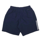 ADIDAS Mens Navy Blue Casual Sports Shorts L W28 Polyester Elastic Waist