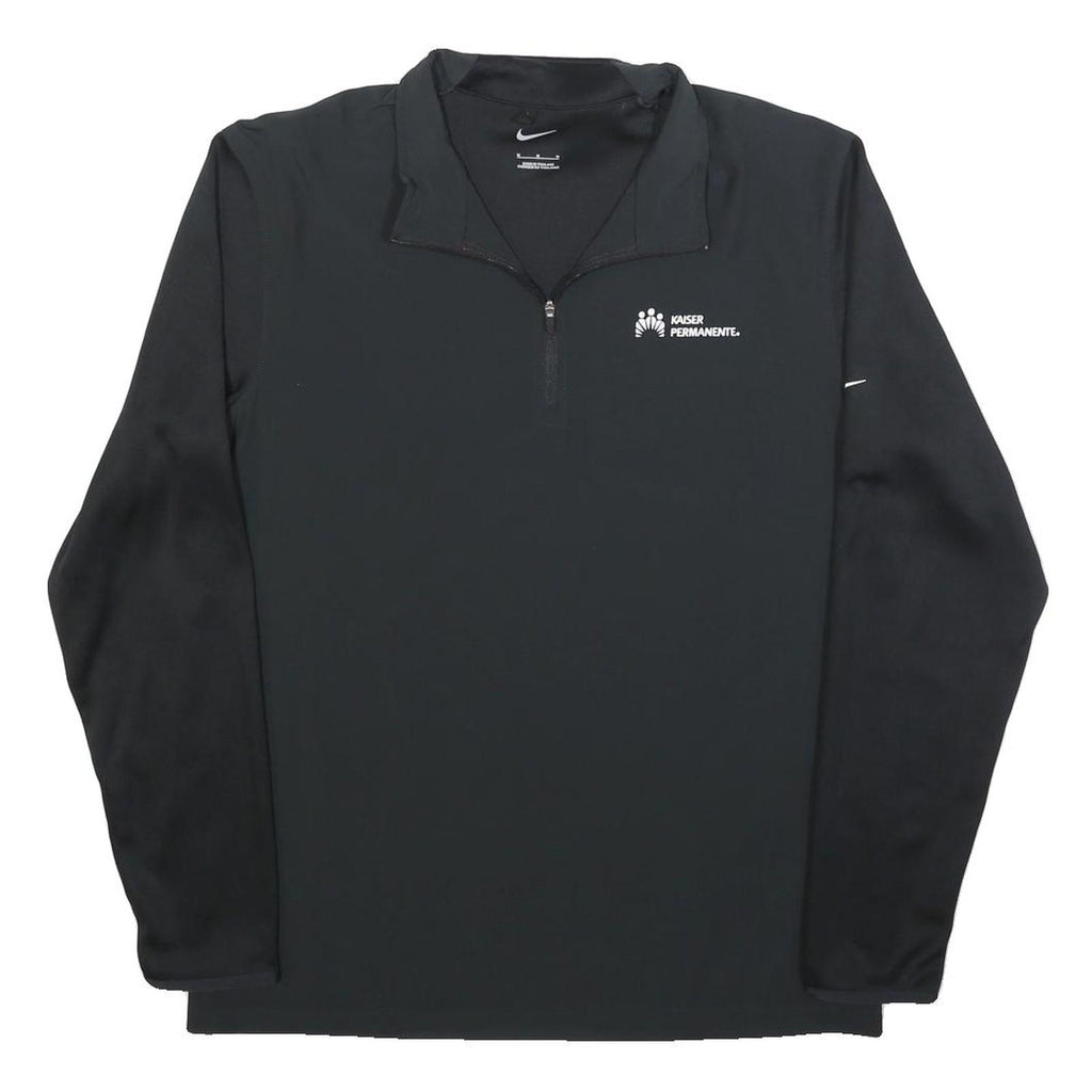 NIKE Mens Black Kaiser Permanente 1/4 Zip M Sweatshirt Sports Activewear