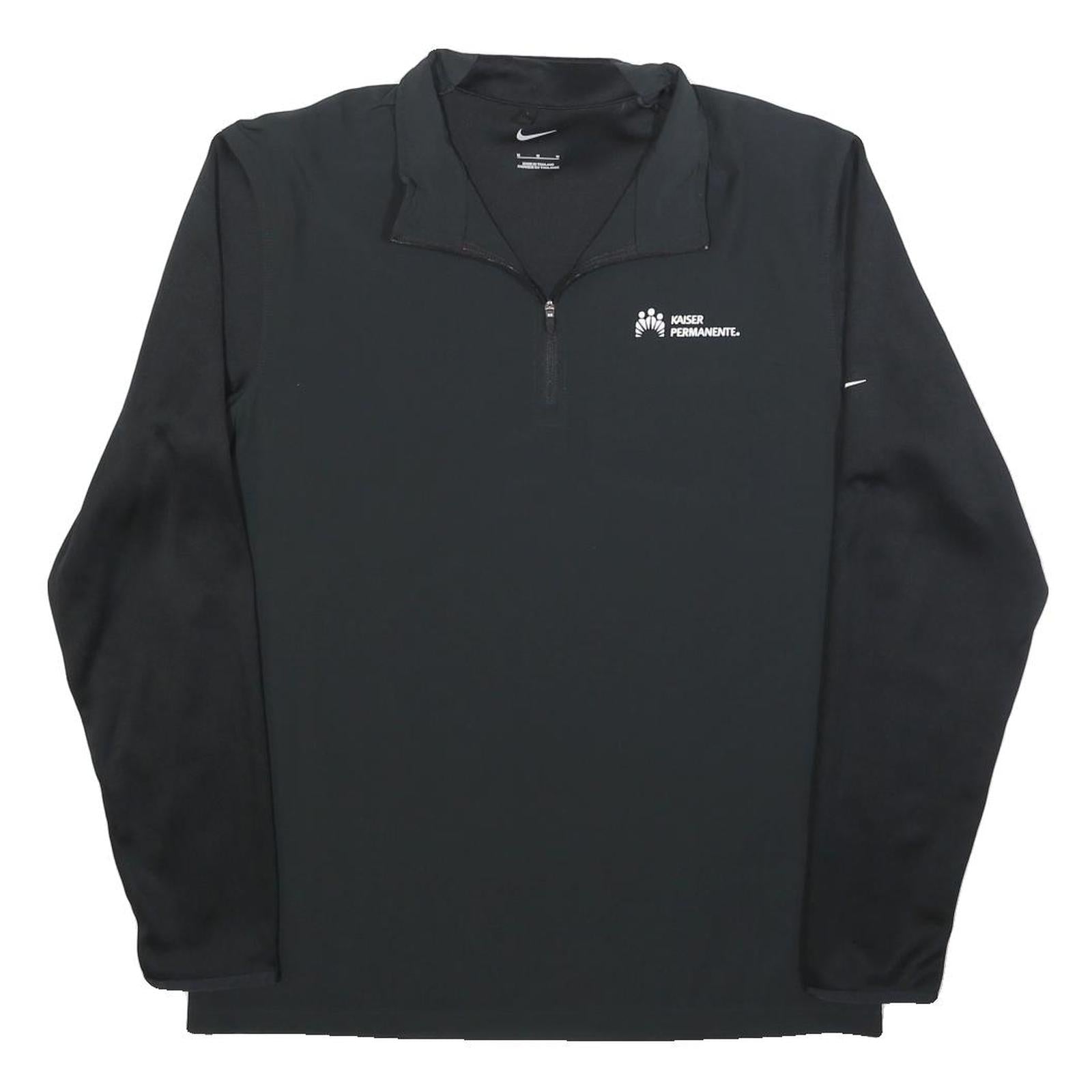 NIKE Mens Black Kaiser Permanente 1/4 Zip M Sweatshirt Sports Activewear