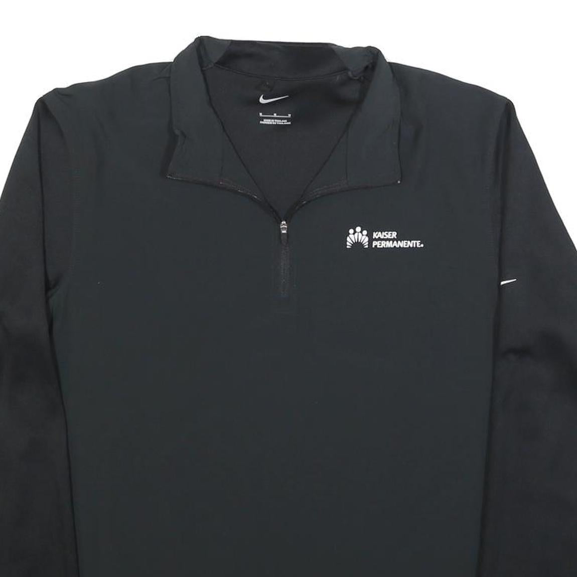 NIKE Mens Black Kaiser Permanente 1/4 Zip M Sweatshirt Sports Activewear