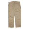 CARHARTT Mens Cotton Beige Regular Fit Straight Leg Trousers W36 L30 Workwear