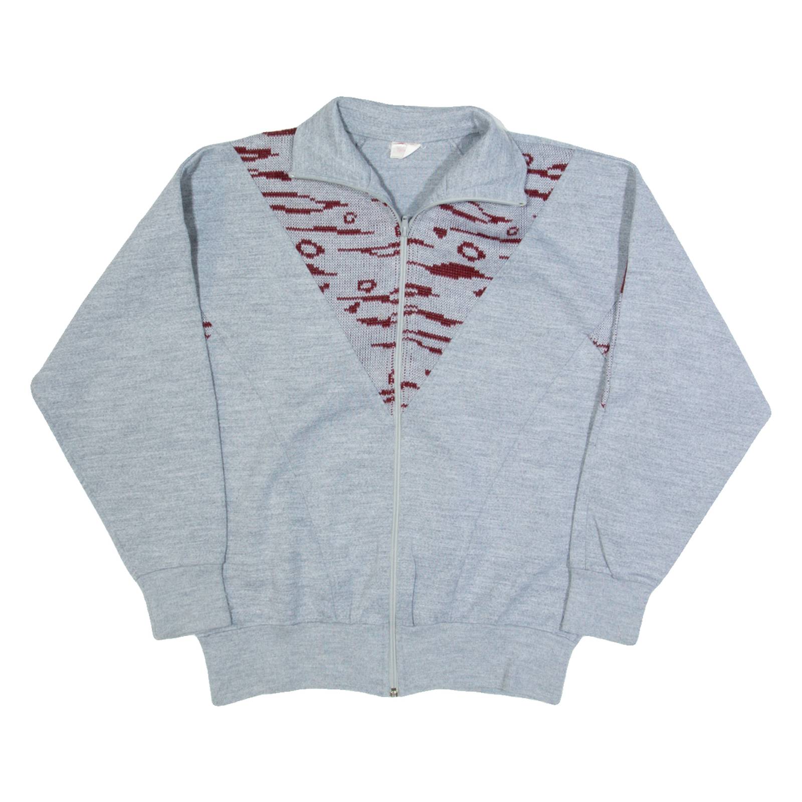 CYRILLA Womens Cardigan Grey High Neck 90s Tight Knit M