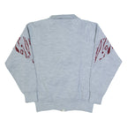 CYRILLA Womens Cardigan Grey High Neck 90s Tight Knit M