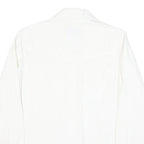 LEVI'S Womens White Button Shirt S Cotton Blend Casual Classic Fit Long Sleeve