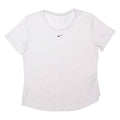 NIKE Dri-fit Mens T-Shirt White Crew Neck S