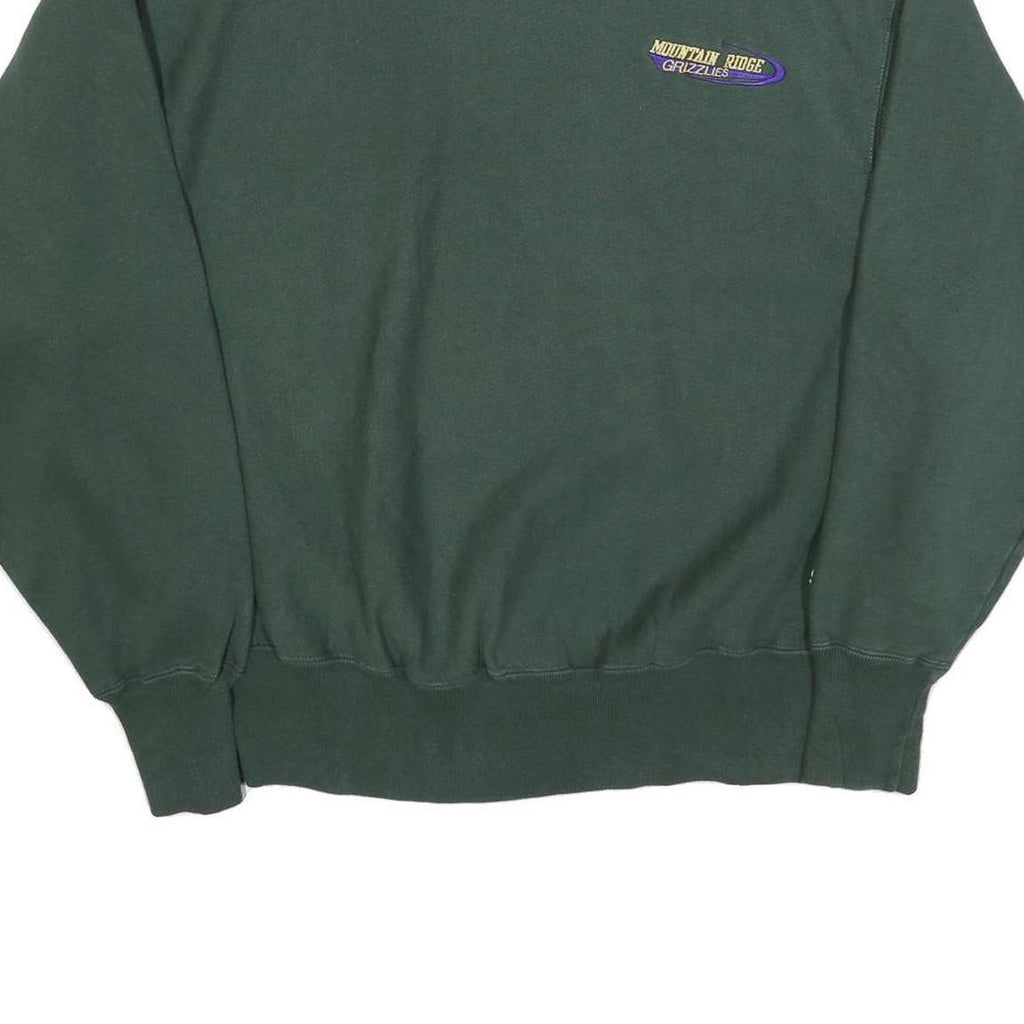CHAMPION Mens Green Mountain Ridge Grizzlies Crew Neck L Cotton Sweatshirt