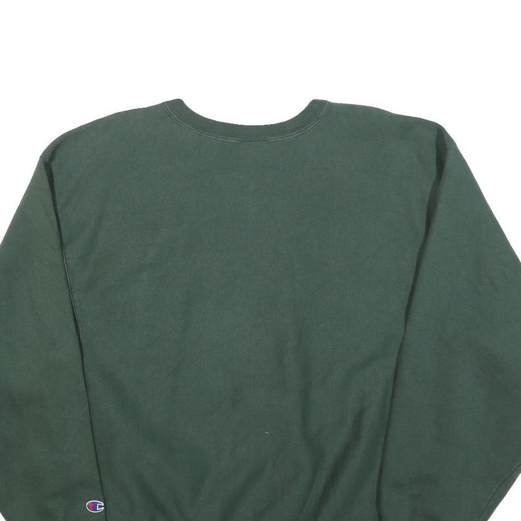 CHAMPION Mens Green Mountain Ridge Grizzlies Crew Neck L Cotton Sweatshirt