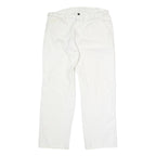 DICKIES Mens Regular Fit White Cotton Straight Leg Jeans W34 L27 Classic