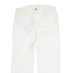 DICKIES Mens Regular Fit White Cotton Straight Leg Jeans W34 L27 Classic