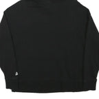 REEBOK Mens Black Hoodie S Cotton Blend Pullover S Zip Pocket