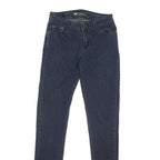 LEVI'S Womens Regular Skinny Denim Jeans Dark Blue Zip W24 L29 Classic Fit