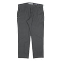 PIERRE CARDIN Mens Cotton Blend Grey Regular Fit Straight Trousers W34 L27 Smart