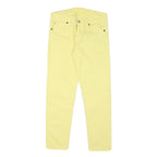 RALPH LAUREN DENIM & SUPPLY Womens Slim Yellow Cotton Blend Denim Jeans W26 L24