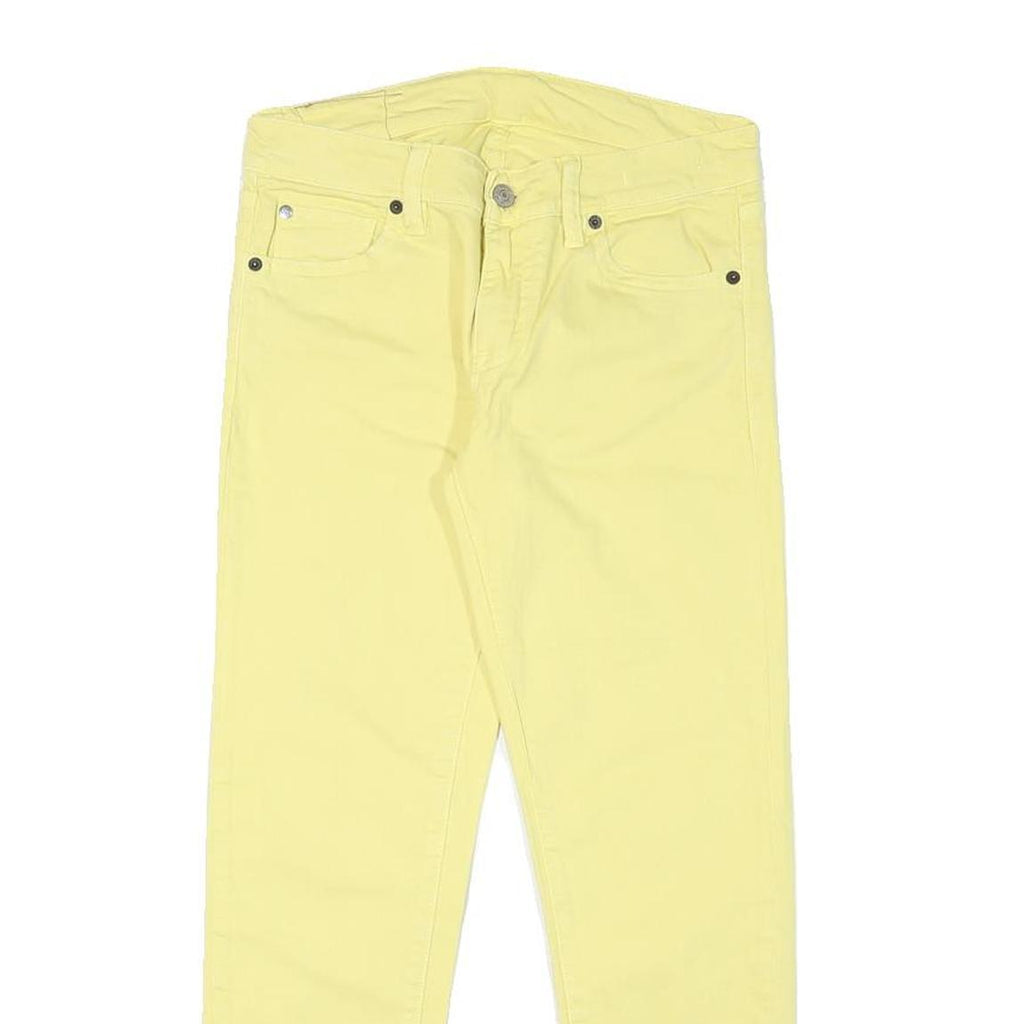 RALPH LAUREN DENIM & SUPPLY Womens Slim Yellow Cotton Blend Denim Jeans W26 L24