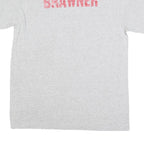 GILDAN Mens Grey Hebron Basketball Graphic T-Shirt M Short Sleeve Crew Neck