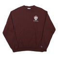 CHAMPION Mens Maroon Crew Neck M University Logo Cotton Blend Sweatshirt