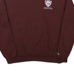 CHAMPION Mens Maroon Crew Neck M University Logo Cotton Blend Sweatshirt