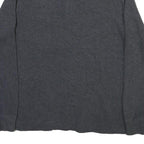 POLO RALPH LAUREN Womens Grey Cotton Blend Plain Pullover Jumper XL Half Zip