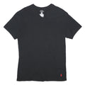 POLO RALPH LAUREN Mens Black V-Neck T-Shirt XL Cotton Short Sleeve Plain